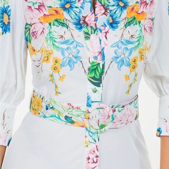 White Floral Maxi Dress - Picture 2 of 16